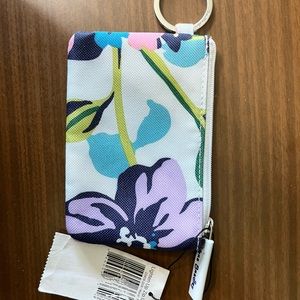 NWT Vera Bradley Coin Purse with Clear Side Pocket and Ring Never Used Clean